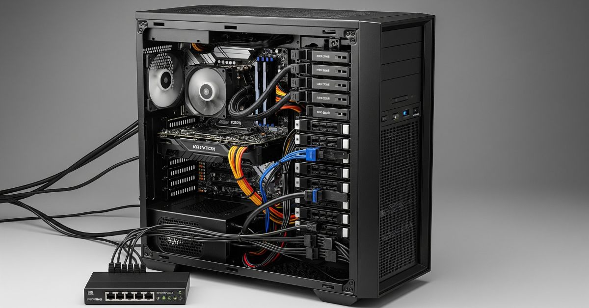 サーバーとして活用されるデスクトップPCのイメージ